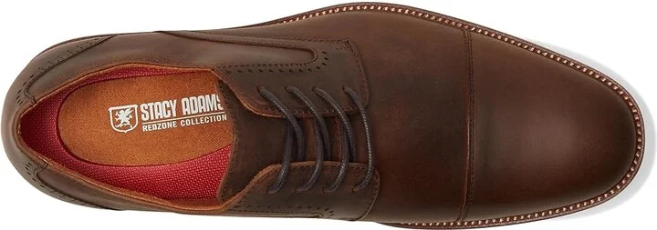 Stacy Adams Wesbridge Cap Toe Lace-Up Men's Lace-up Boots Brown Crazy Horse : 12 M, Leather - Image 2