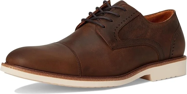 Stacy Adams Wesbridge Cap Toe Lace-Up Men's Lace-up Boots Brown Crazy Horse : 12 M, Leather - Image 5