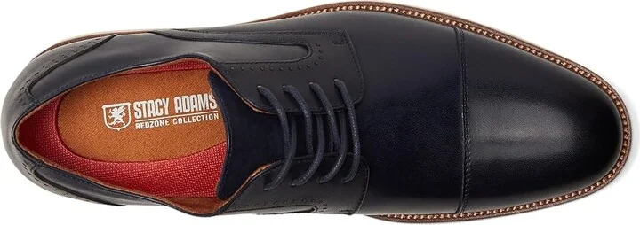 Stacy Adams Wesbridge Cap Toe Lace-Up Men's Lace-up Boots Navy : 9.5 M, Leather - Image 2