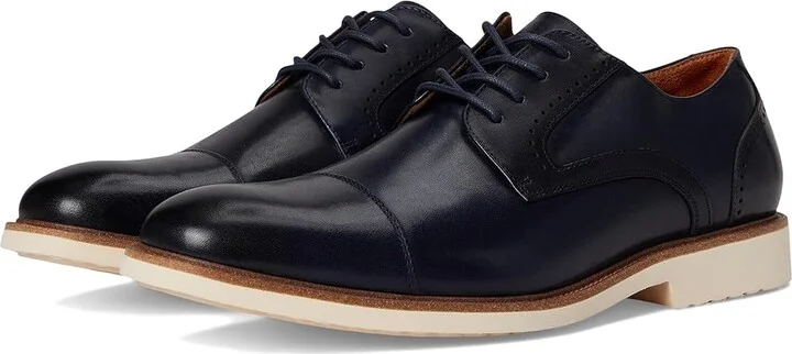 Stacy Adams Wesbridge Cap Toe Lace-Up Men's Lace-up Boots Navy : 9.5 M, Leather