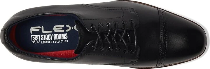 Stacy Adams William Cap Toe Lace-Up Men's Lace Up Wing Tip Shoes Black : 12 M, Leather/Rubber - Image 2