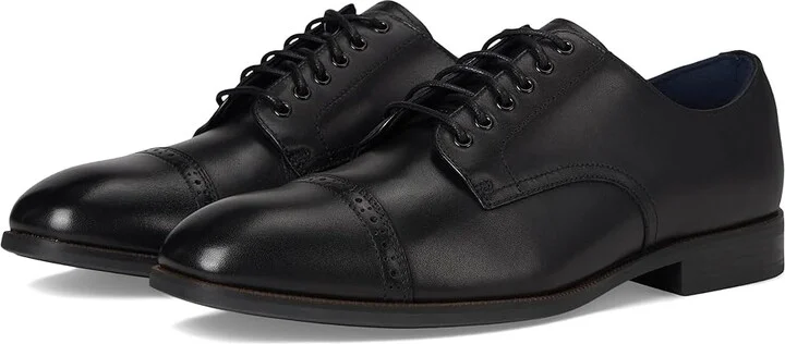 Stacy Adams William Cap Toe Lace-Up Men's Lace Up Wing Tip Shoes Black : 12 M, Leather/Rubber