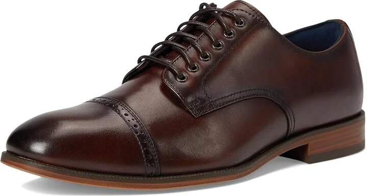 Stacy Adams William Cap Toe Lace-Up Men's Lace Up Wing Tip Shoes Brown : 10.5 M, Leather/Rubber - Image 5