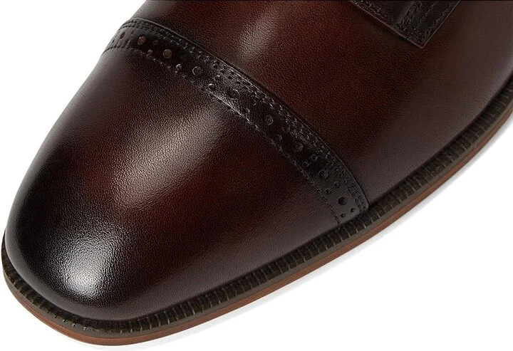 Stacy Adams William Cap Toe Lace-Up Men's Lace Up Wing Tip Shoes Brown : 10.5 M, Leather/Rubber - Image 7