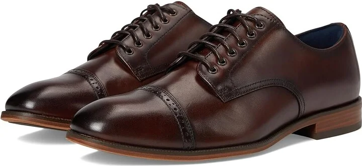 Stacy Adams William Cap Toe Lace-Up Men's Lace Up Wing Tip Shoes Brown : 10.5 M, Leather/Rubber