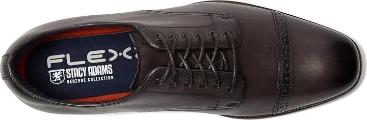 Stacy Adams William Cap Toe Lace-Up Men's Lace Up Wing Tip Shoes Gray : 9 M, Leather/Rubber - Image 2
