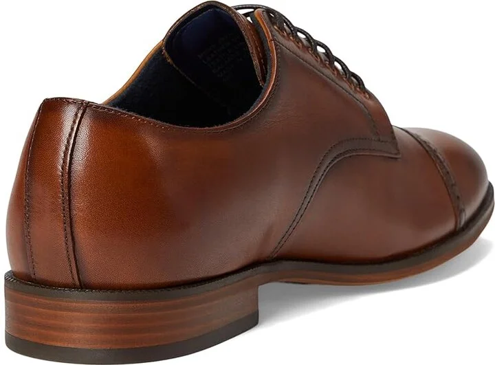 Stacy Adams William Cap Toe Lace-Up Men's Lace Up Wing Tip Shoes Tan : 7.5 M, Leather/Rubber - Image 4