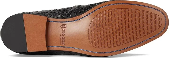 Stacy Adams Winstead Saddle Slip-On Men's Lace Up Wing Tip Shoes Black : 9.5 M, Leather - Image 3