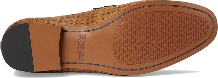 Stacy Adams Winstead Saddle Slip-On Men's Lace Up Wing Tip Shoes Natural : 8.5 M, Leather - Image 3