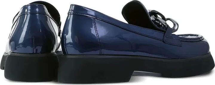 Stacy patent-leather chain loafers - Image 3