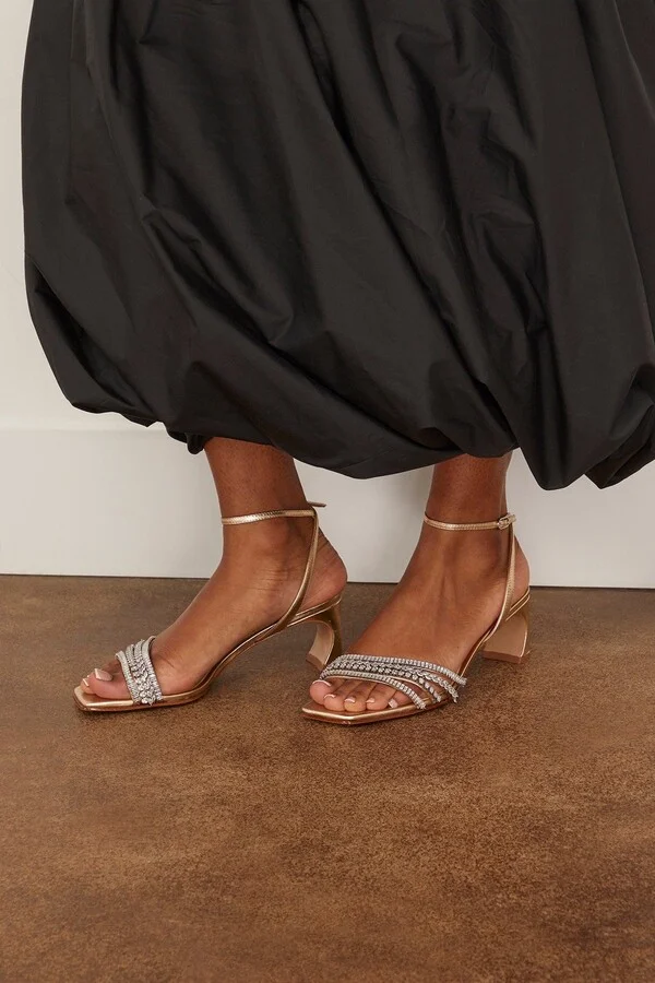 Stacy Zircone 50 Sandal in Golden - Image 2