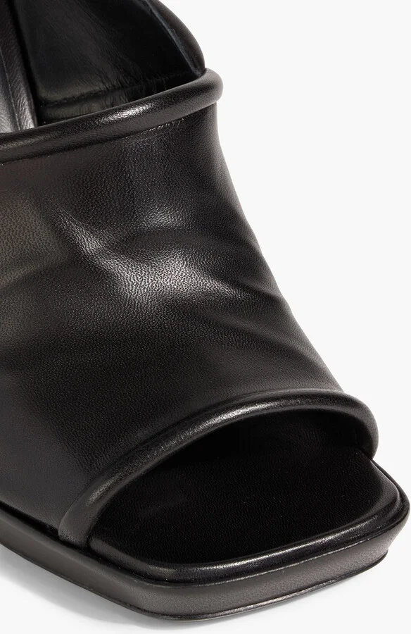 Stagg leather wedge mules - Image 4