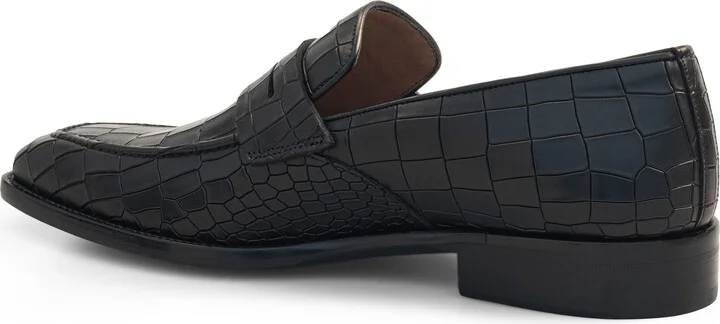 Stamped Croc Embossed Penny Loafer - Image 2