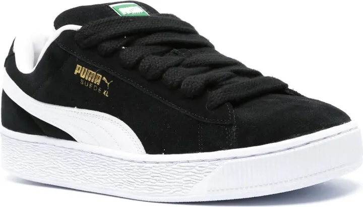Stamped-Logo Suede Platform Sneakers - Image 2