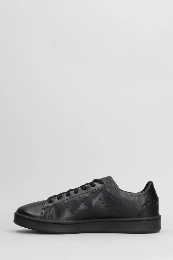 Stan Smith Sneakers In Black Leather - Image 3