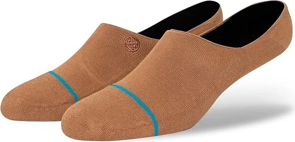 Stance Icon No Show Crew Cut Socks Shoes Dark Oatmeal : SM (US Men's Shoe 3-5.5 - Women's Shoe 5-7.5), Nylon/Cotton