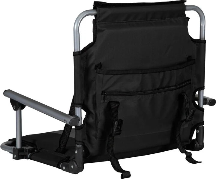 Stansport Tubular Frame Folding Stadium Seat with Arms /Tan - Image 2