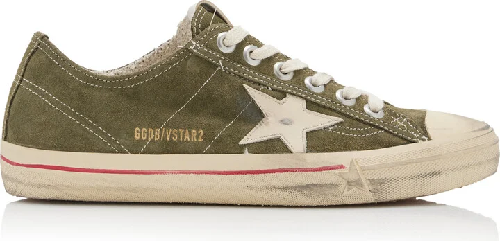 Star 2 Leather-Trimmed Suede SneakersGoose