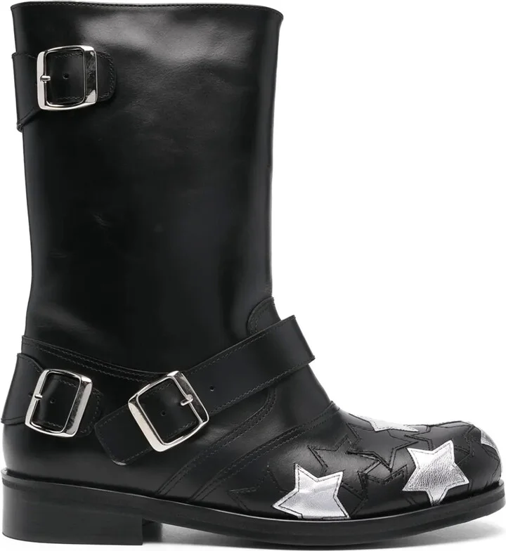Star biker boots