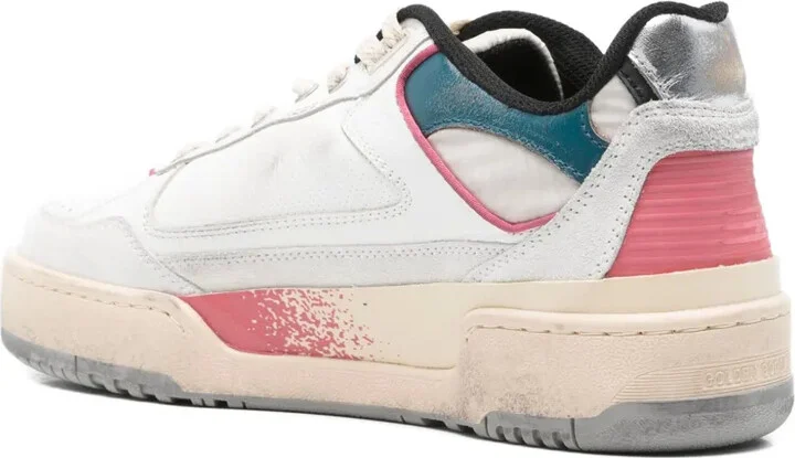 Star-Detail Leather Sneakers - Image 3