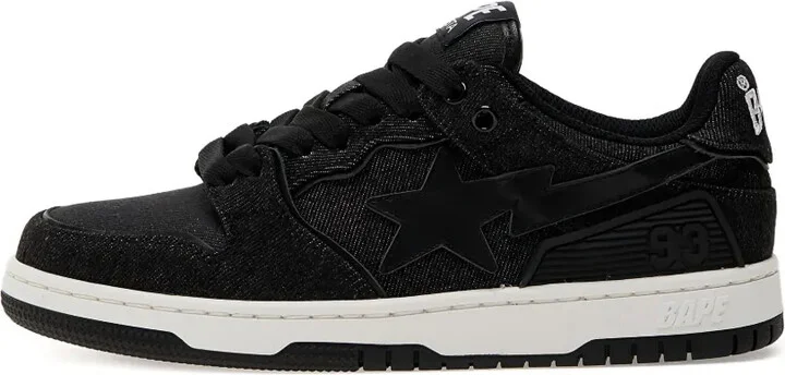 Star-Embellished Denim Sneakers - Image 2