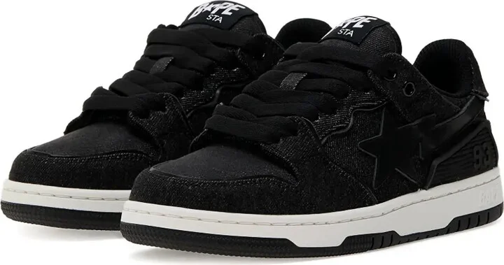 Star-Embellished Denim Sneakers - Image 3