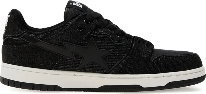 Star-Embellished Denim Trainers