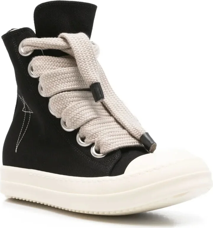 Star-Embroidered Lace-Up Sneakers - Image 2