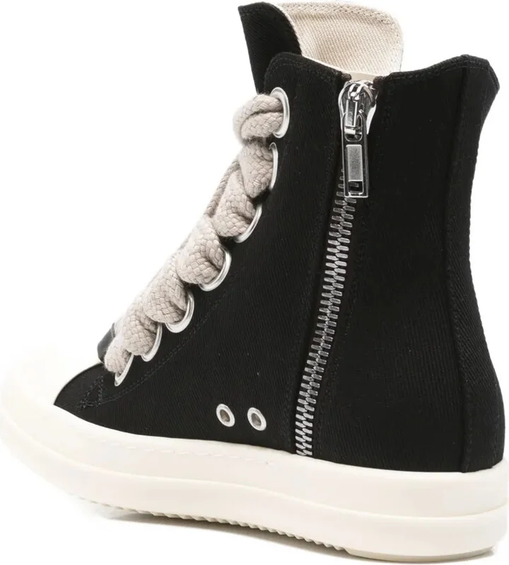 Star-Embroidered Lace-Up Sneakers - Image 3