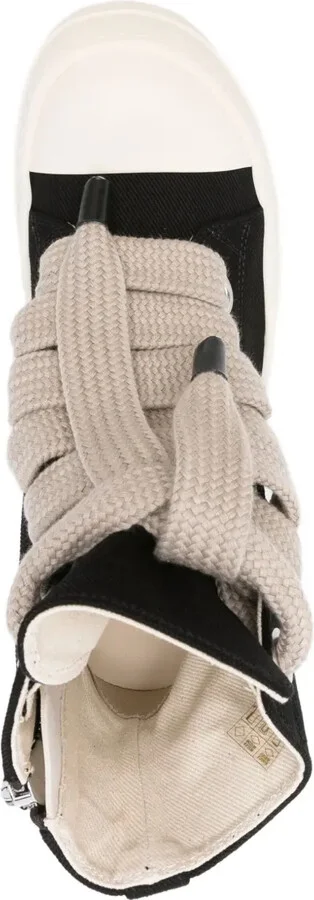 Star-Embroidered Lace-Up Sneakers - Image 4