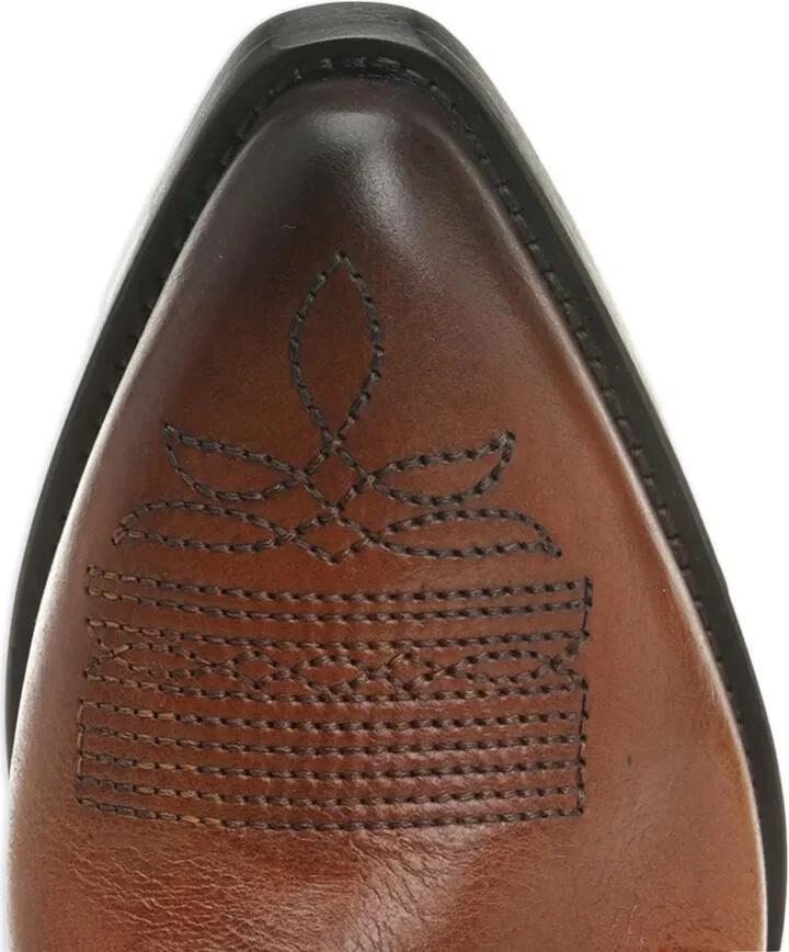 Star-Embroidered Leather Boots - Image 5