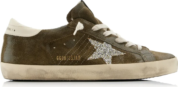 Star Glittered Suede SneakersGoose