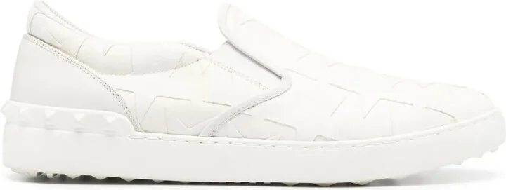 Star-Jacquard Canvas Sneakers