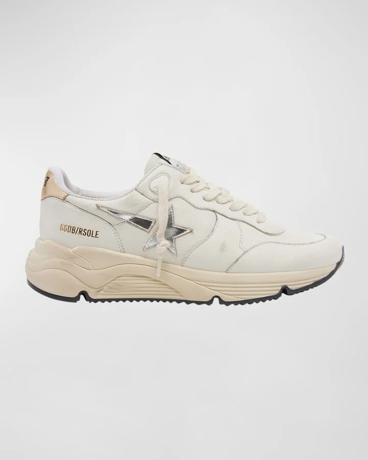 Star Nappa Leather Running Sneakers