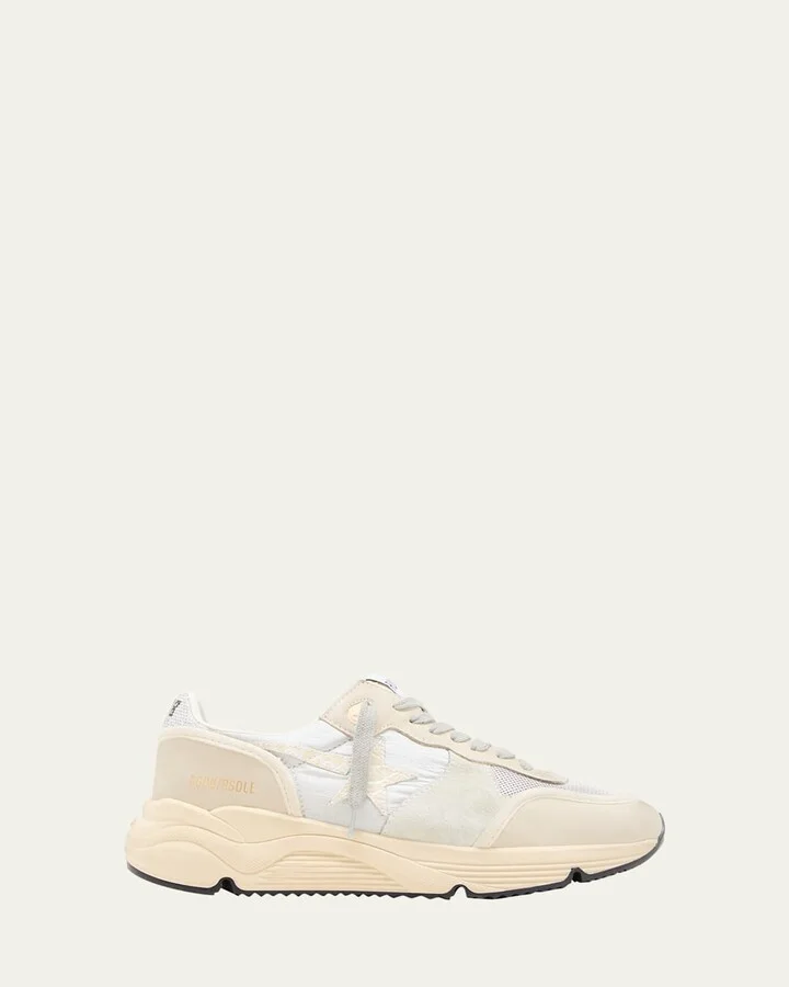 Star Nylon Leather Running Sneakers