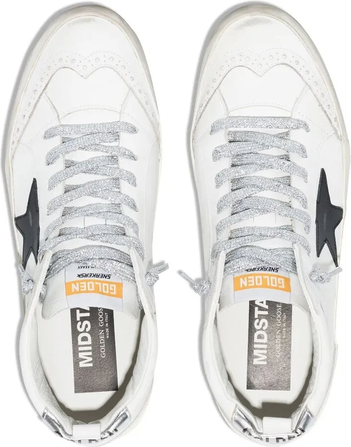 Star-Patch Lace-Up Sneakers - Image 4