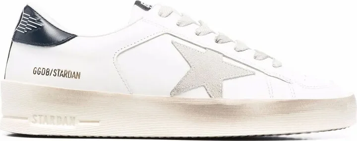 Star-Patch Lace-Up Sneakers