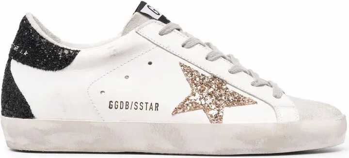 Star-Patch Lace-Up Sneakers