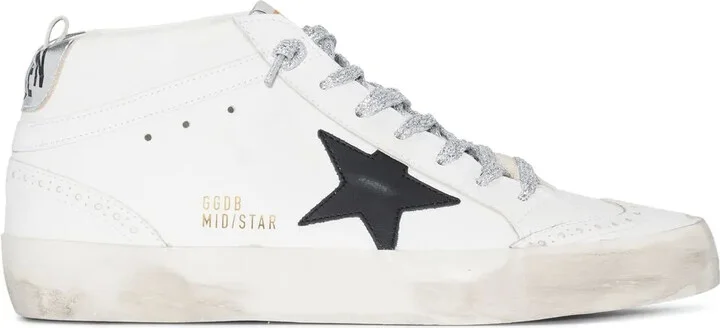 Star-Patch Lace-Up Sneakers