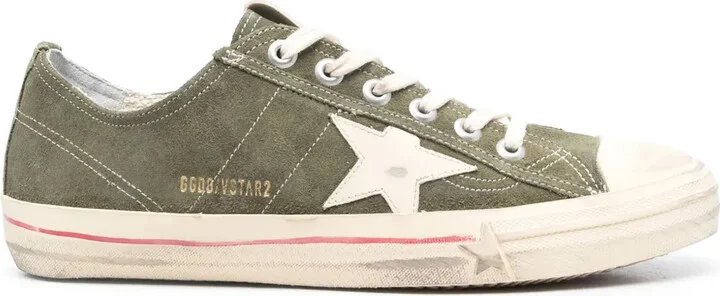 Star-Patch Lace-Up Sneakers