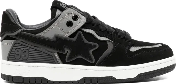 Star-Patch Lace-Up Trainer