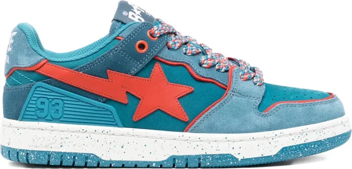 Star-Patch Lace-Up Trainer