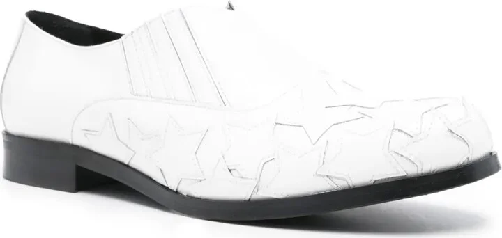 Star-Patch Leather Loafers - Image 2
