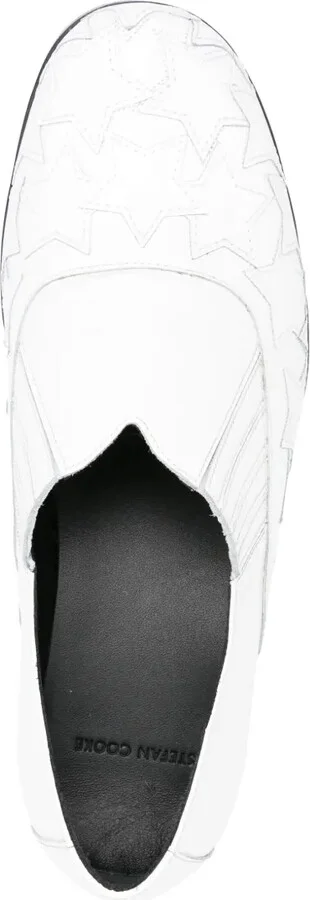 Star-Patch Leather Loafers - Image 4