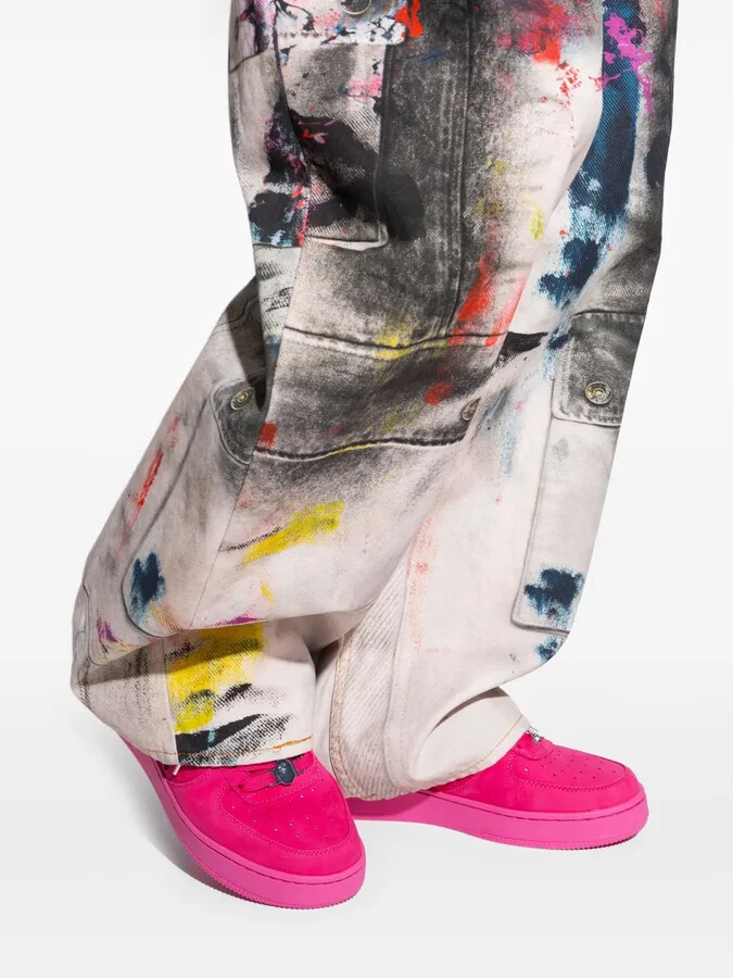 Star-Patch Leather Sneakers - Image 3
