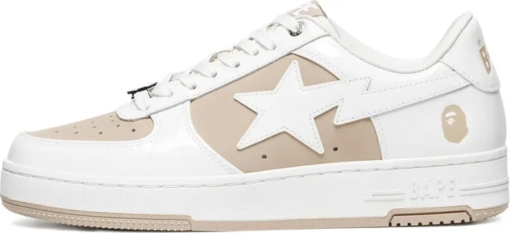 Star-Patch Leather Sneakers