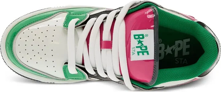 Star-Patch Leather Trainers - Image 5