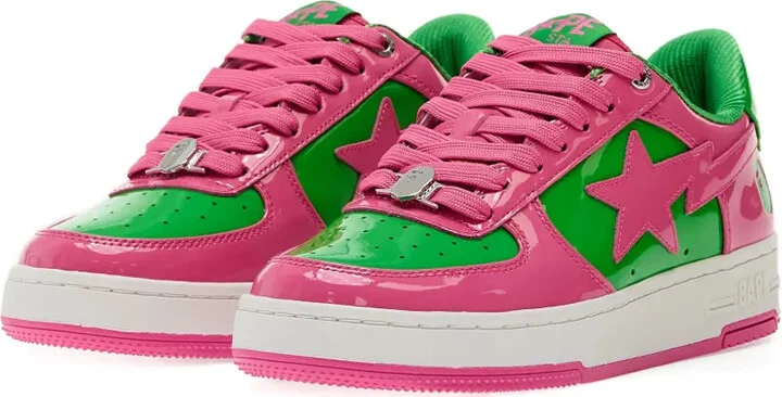 Star-Patch Patent Leather Sneakers - Image 2