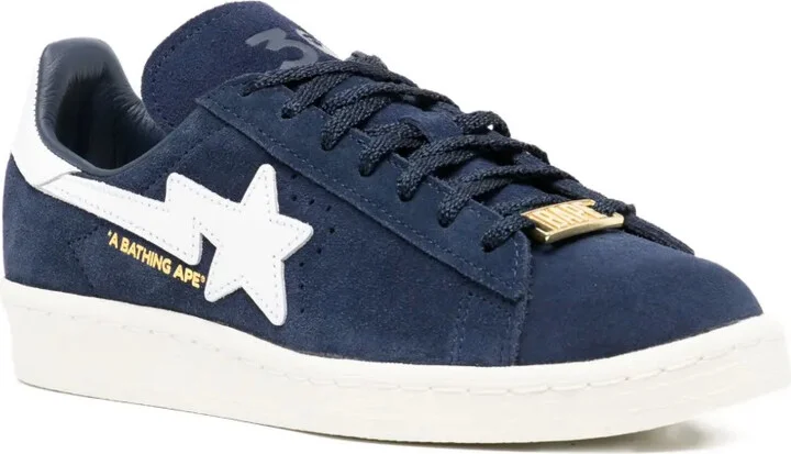 Star-Patch Suede Trainers - Image 2