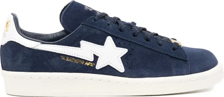 Star-Patch Suede Trainers